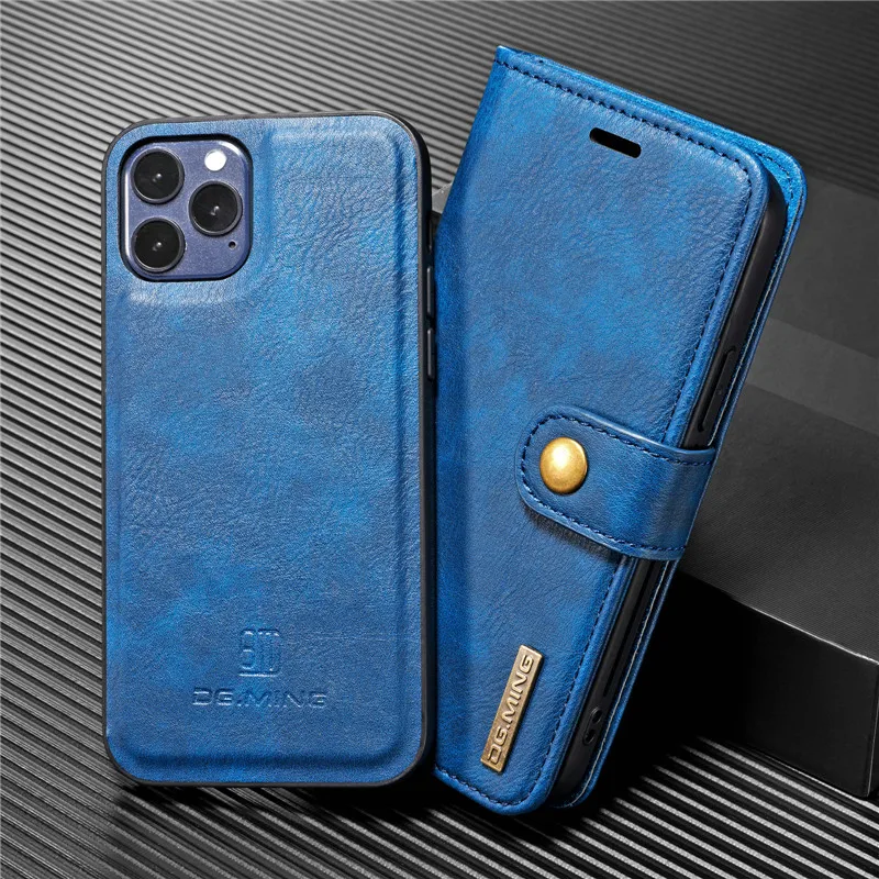 Detachable Magnetic Leather Phone Case for IPhone 15 12 13 11 14 Pro Max XS XR X SE 2022 8 7 Plus Wallet Card Holder_voghion.com