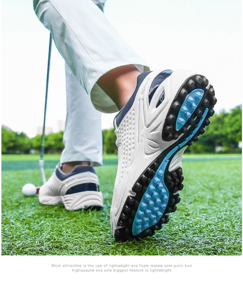 Letnie wygodne nowe trampki męskie młodzieżowe Strolg golfowe casualowe buty sportowe na świeżym powietrzu trendy_voghion.com