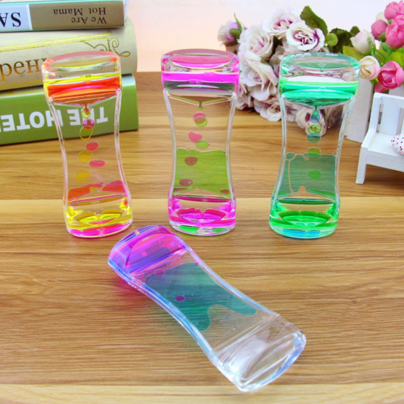 Montessori Educational Toys Hourglass Sensory Visual Stimulation Timer Decompression Toys Water Drop Gift Time Lapse Sensor_voghion.com