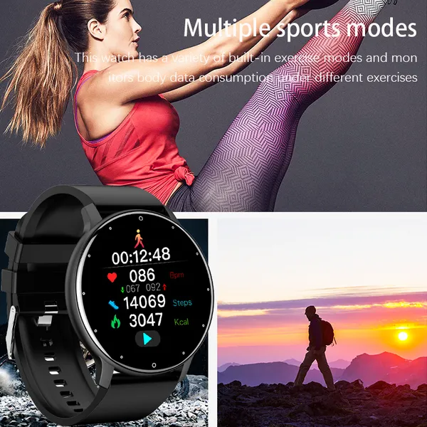 New Smart Watch Men Full Touch Screen Sport Fitness Watch IP67 Waterproof Bluetooth For Android Ios Smartwatch Men+box_voghion.com