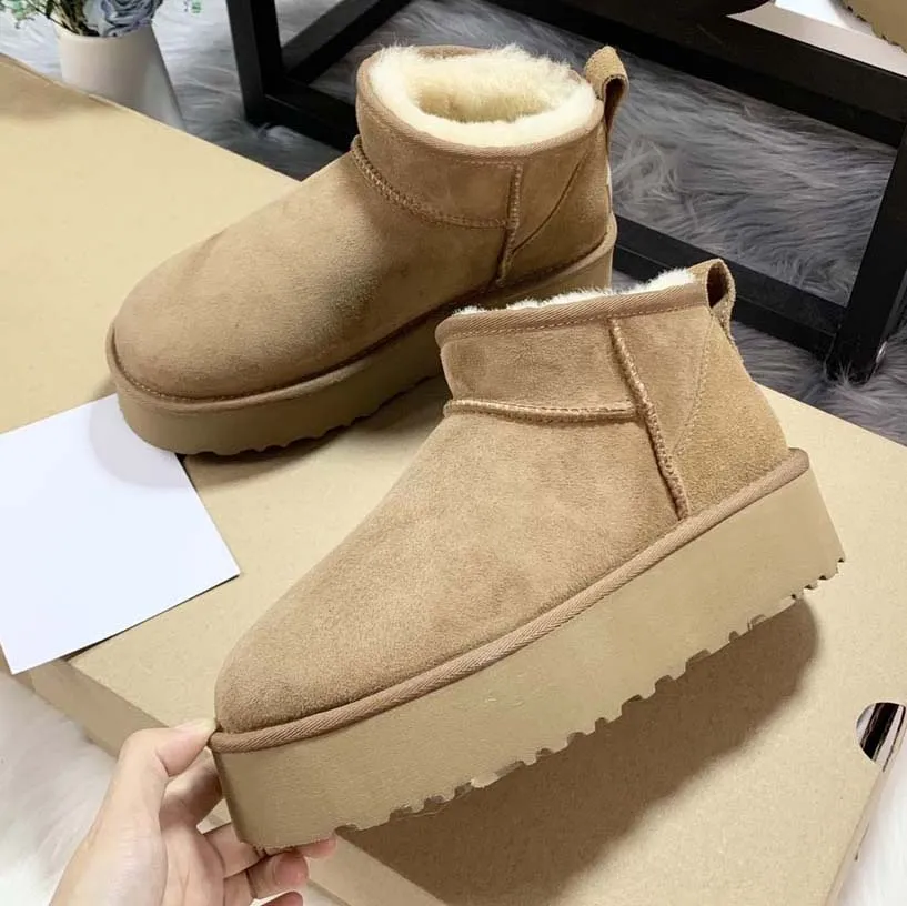 Tasman Booties Tazz Slippers Classic Mini Boots Ultra Snow Short Medium Platform Warm Shoes Fur Sheepskin_voghion.com
