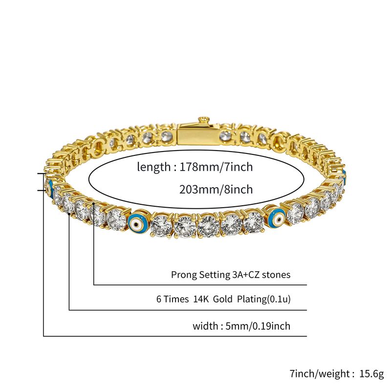 5mm Hip Hop Devil's Eye Zircon Tenniskette Volldiameter Bracelet Faarfbehalen Männer a Fraen Summer Accessoiren_voghion.com