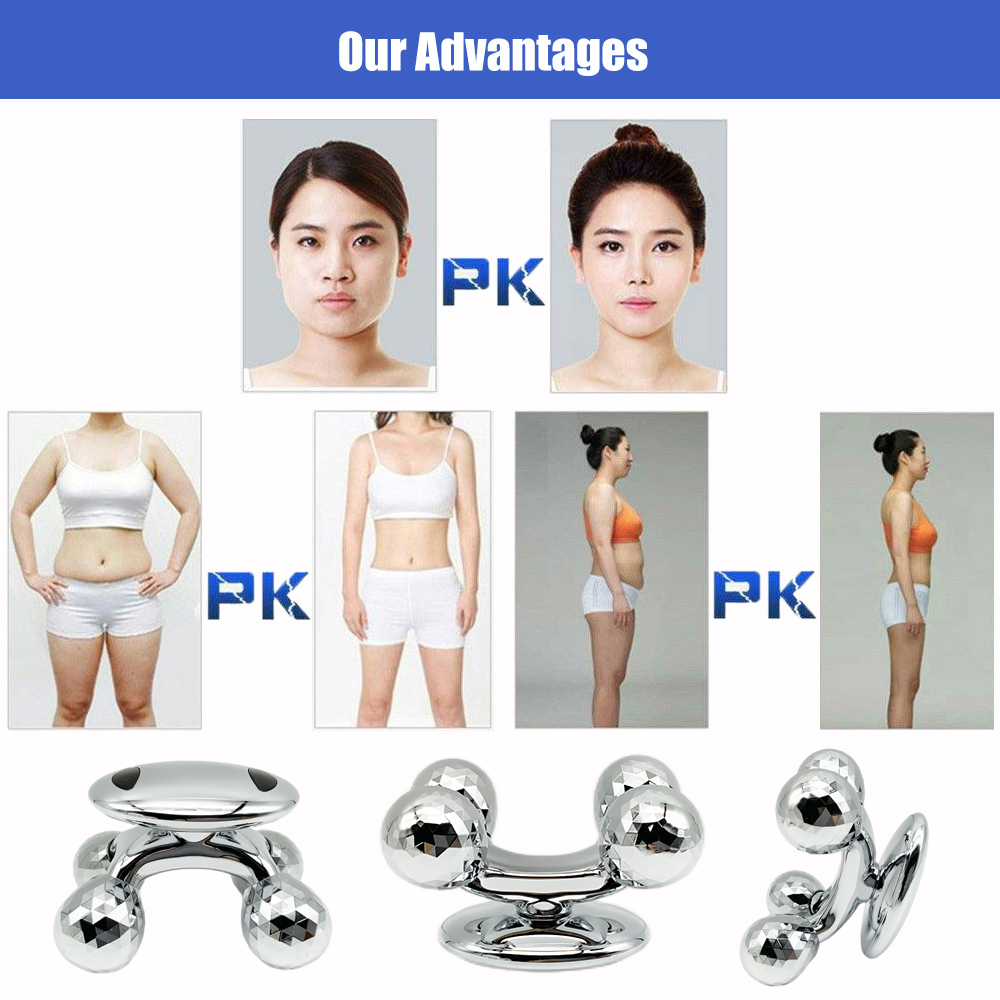 4D Gezichtsmassage Roller Gewichtsverlies Vetverbranding Anti-Cellulitis Volledig Lichaam Afslanken Ontspanningstool Huidliftende Massager Schoonheidsverzorging_voghion.com