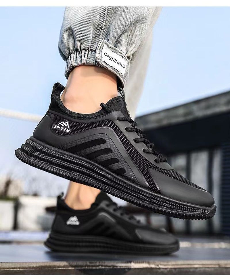 [Preferred] 8109 New Comfortable Breathable Flying Mesh Soft Sole High Quality Trendy Men's Shoes_voghion.com