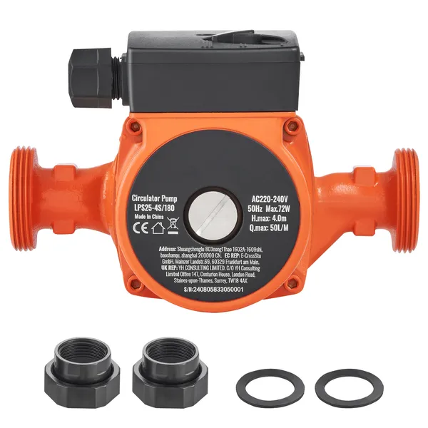Hot Water Recirculating Pump 3 Speed Quiet Circulator For Home_voghion.com
