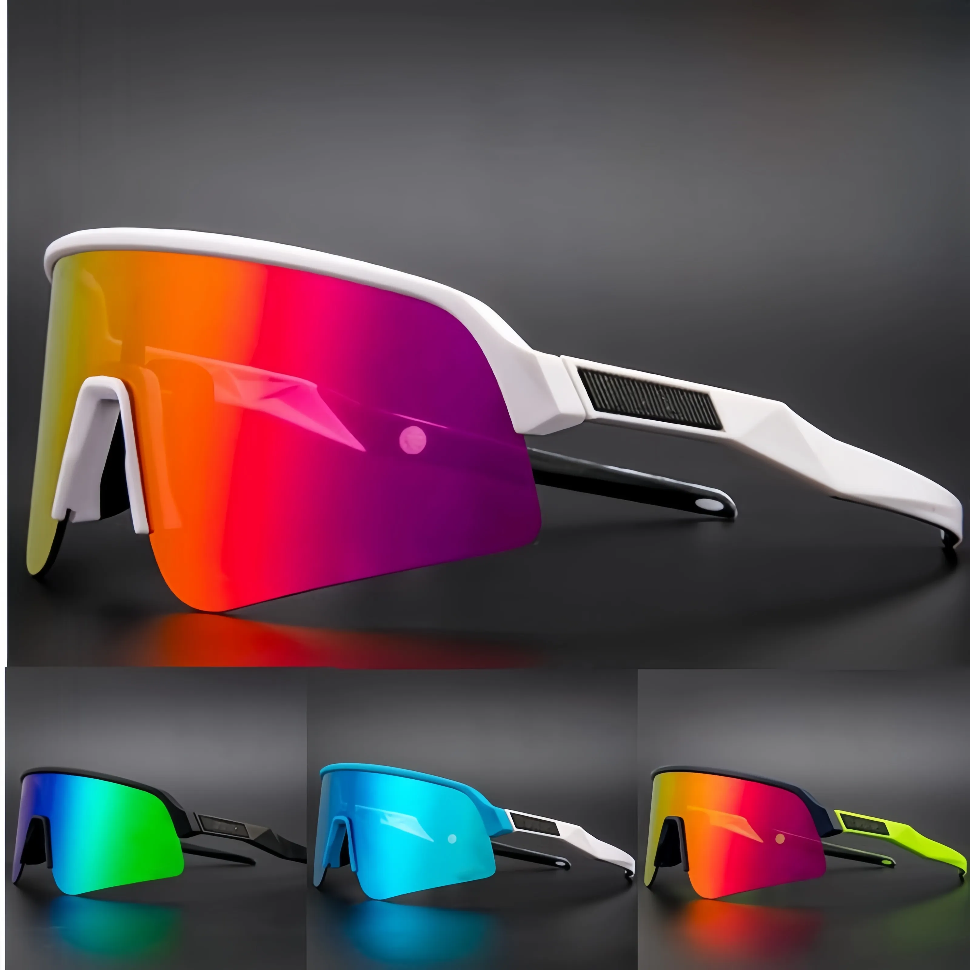 Occhiali da sole firmati OK Occhiali da ciclismo UV resistenti Ultra leggeri Polarizzati Protezione degli occhi Sport all'aria aperta Corsa e_voghion.com