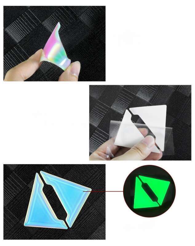 Colț de ușă auto luminos colorat, anti-coliziune, fluorescent, reflectorizant, decorativ rezistent la zgârieturi_voghion.com