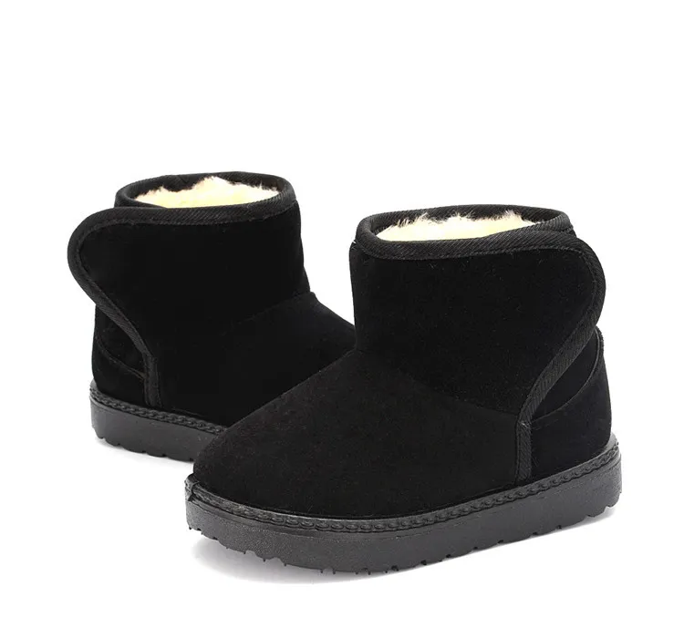 Cizme de iarnă antiderapante pentru copii, model cald, cu zăpadă, pentru copii, Littlesprouts, schi, culoare solidă, talpă moale și groasă_voghion.com