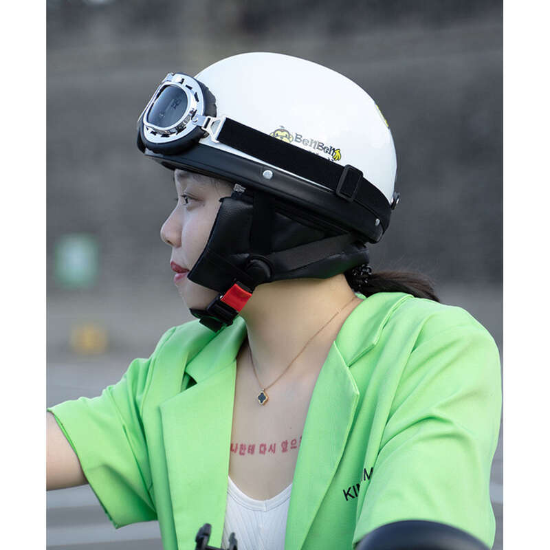 Four Seasons Tram Half Lightweight Leather Bicycle Safety Warm Cycling Helmet_voghion.com