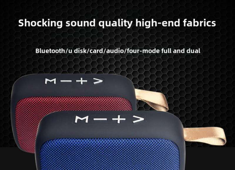 Wireless Fabric Square, USB Flash Drive, Outdoor Bike Riding, Portable Bluetooth Speaker, Gift_voghion.com