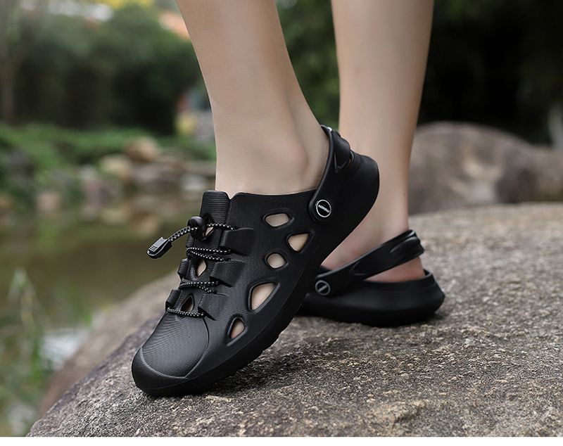 2023 new lace-up EVA outdoor hole soft trend summer beach shoes spot wholesale a generation of hair_voghion.com