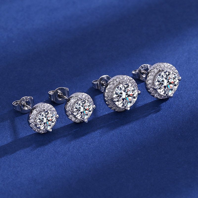 Moda moissanite full dia rotonda accessori donna argento placcato orecchini da donna_voghion.com