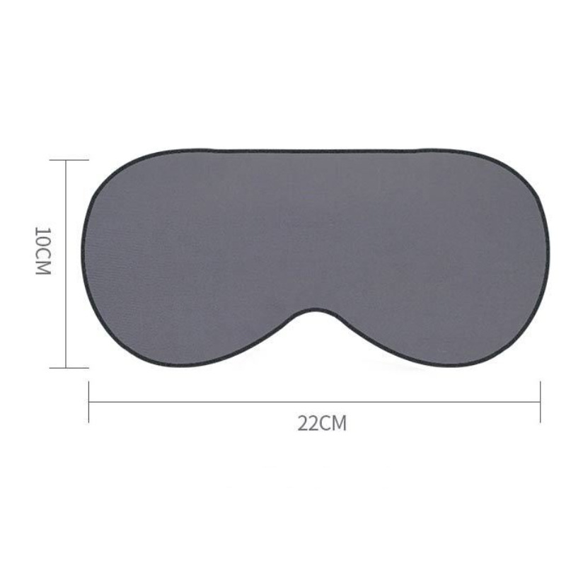 Sleep eye mask Korea ice silk warm and comfortable sleep cool dual-use adjustable black gray shading and breathable_voghion.com