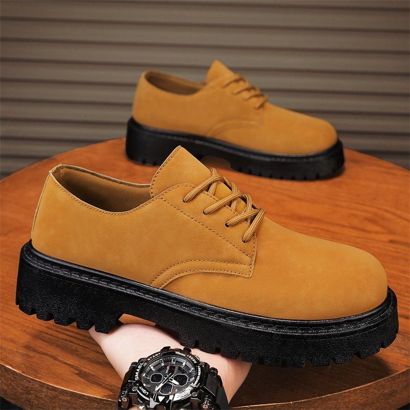 Men's 2024 new casual leather Korean version of the trend all sports fashion men's small white shoes_voghion.com