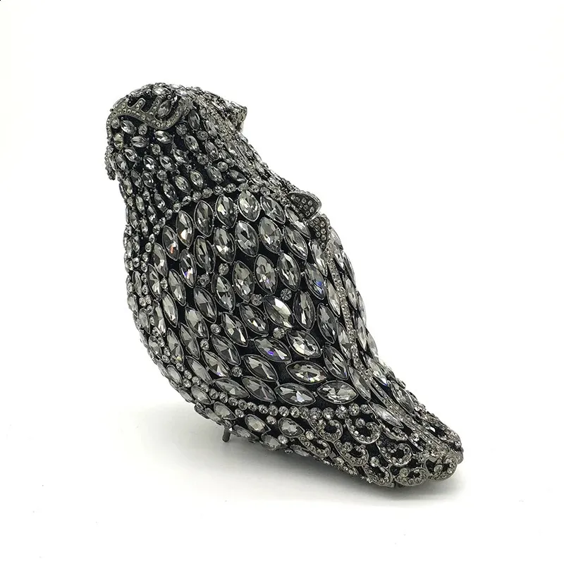 Ladies handbag Bridal wedding women evening party bag dias bird parrot clutches elegant crystal purse 240731_voghion.com