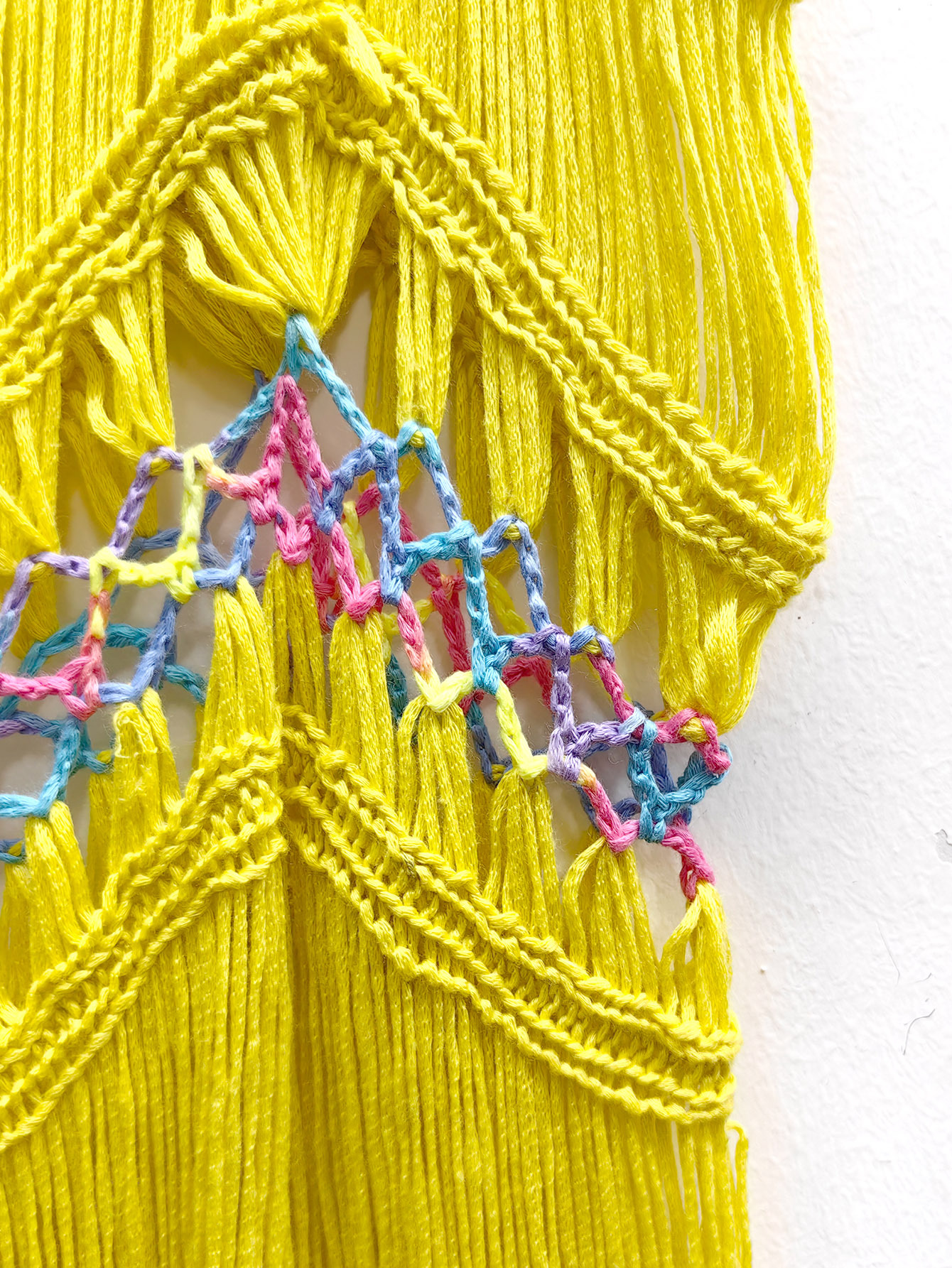 Women's Clothing Women's beach vacation blouse women's clothing pure hand-crocheted dyed tassel skirt random gradient suspender skirt_voghion.com