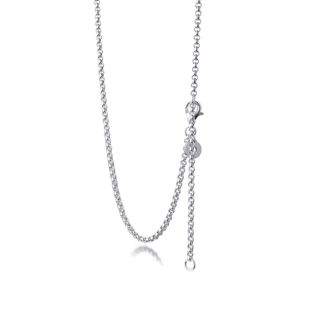 Αλυσίδες Rolo Αλυσίδα Κολιέ Κολιέ Collier Πρωτότυπα Κολιέ Sier από Ασήμι για Γυναίκες Δώρο για Πάρτι Γυναικεία Κοσμήματα_voghion.com