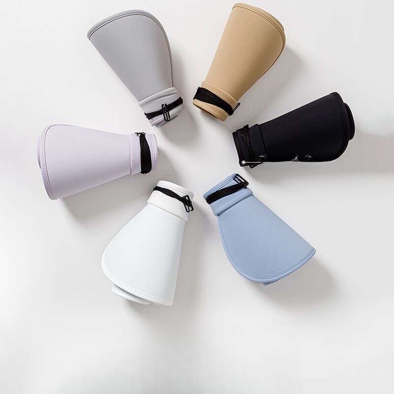 Kapelusz przeciwsłoneczny z okrągłym brzegiem i dużym rondem, damski, letni, z filtrem UV, składany_voghion.com