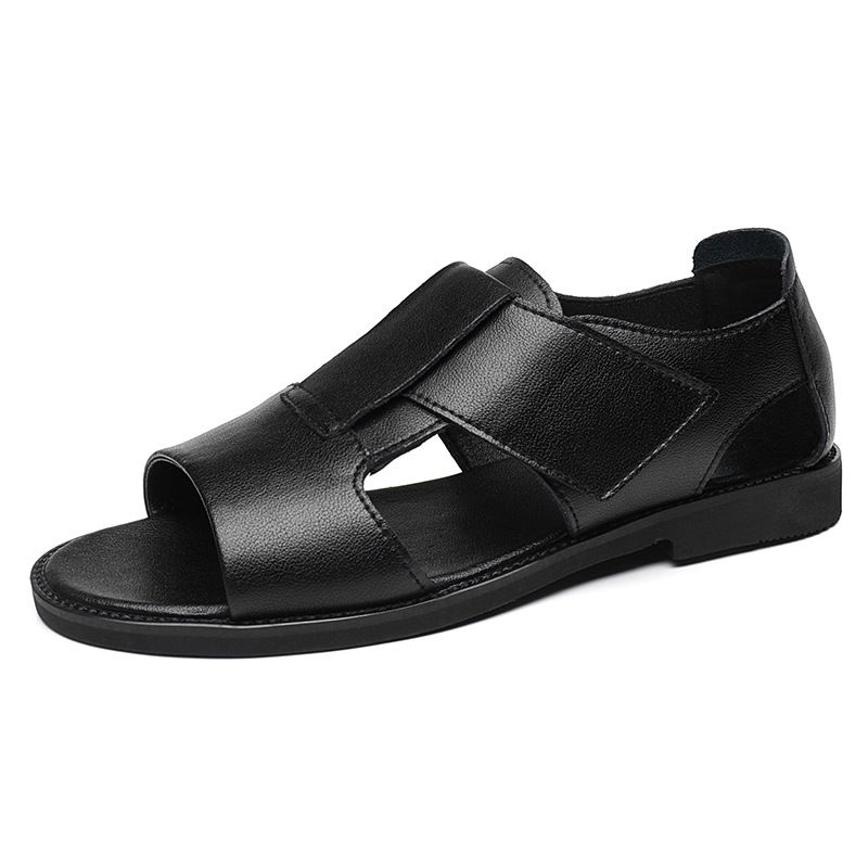 Men's Roman Sandals 2023 New Summer Open Toe Breathable Cowhide Casual Vieamese Slippers Outdoor Beach Shoes Size 47_voghion.com