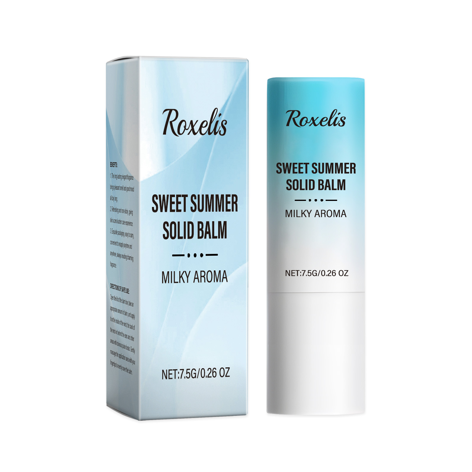 Roxelis Sweet Summer Solid Perfume Balm Frisse subtiele geur Reisvriendelijk Langdurig Natuurlijke huidverzorging doordrenkt Niet-vettig_voghion.com