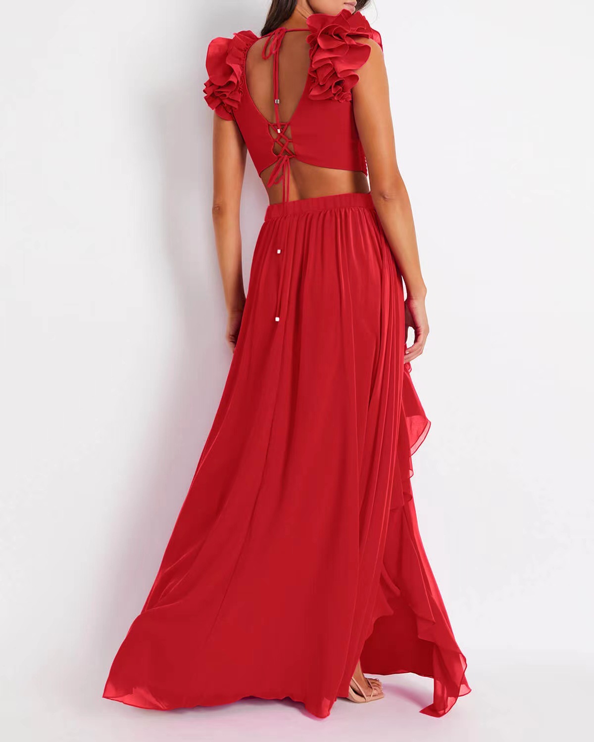 Traje de baño de cintura alta a la moda para mujer._voghion.com