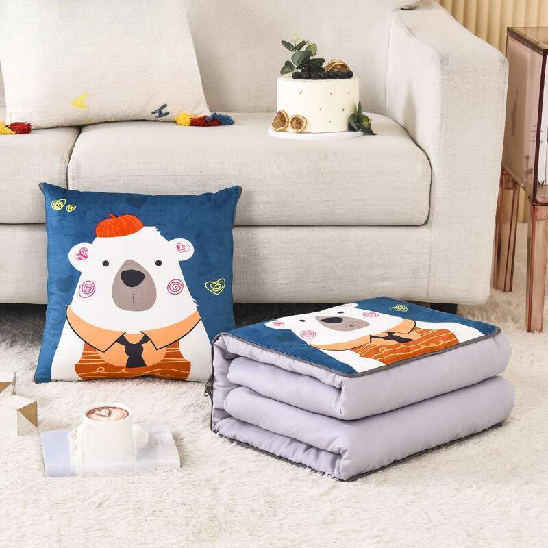 Spring And Summer Dual-use Office Nap Pillow, Gift Cushion, Folding Multifunction_voghion.com