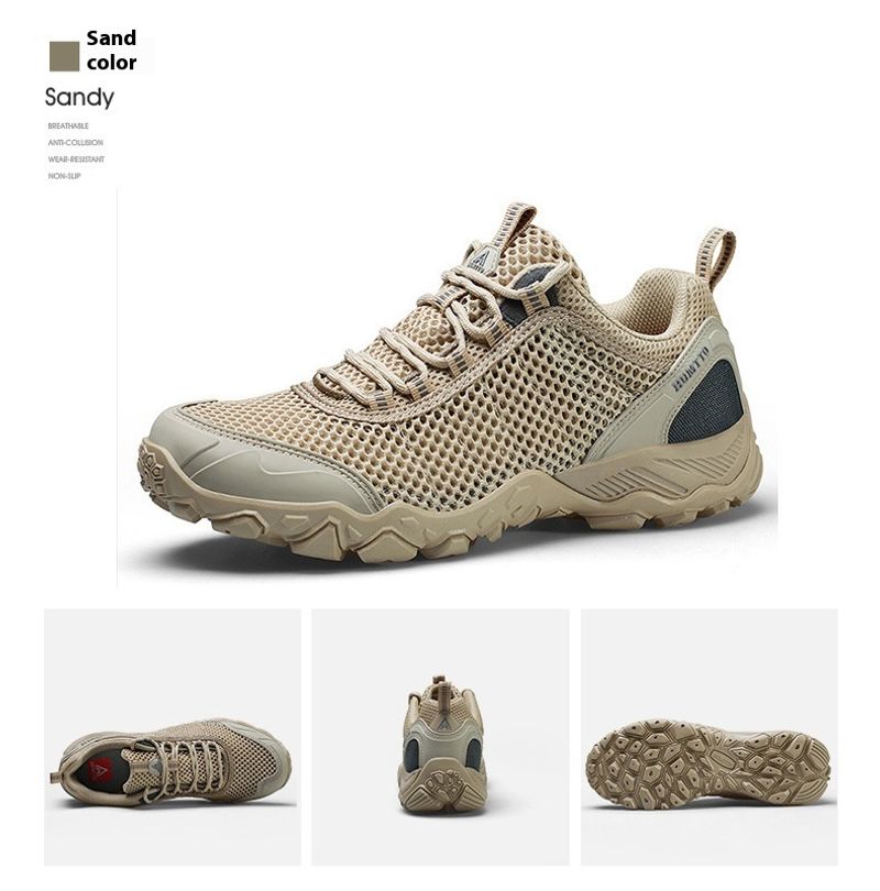 Scarpe da trekking da arrampicata ammortizzanti da campo per esterni da donna, resistenti all'usura, in rete traspirante_voghion.com