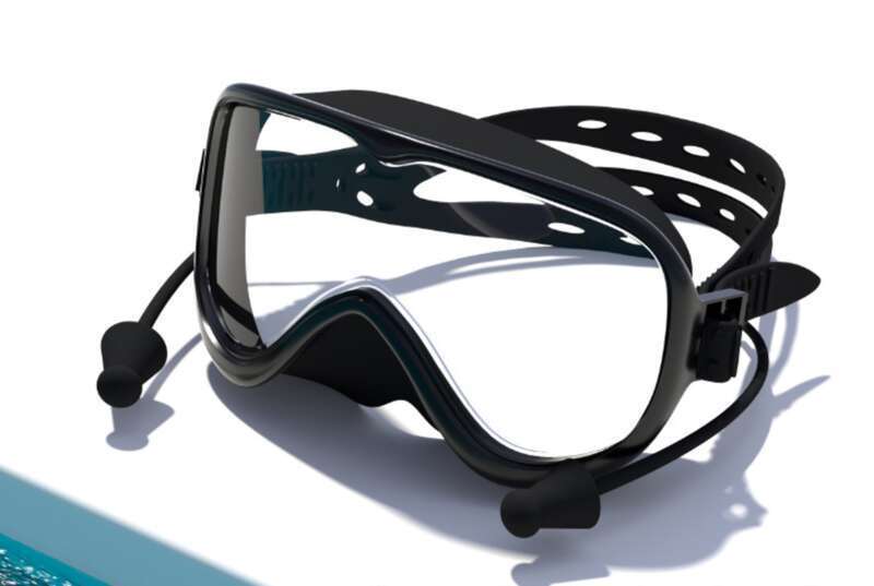 Swimming Enthusiasts Are Scrambling! Adult Large Format Swimming Goggles, Waterproof, Anti Fog, High-definition And Integrated Earplugs, Fantastic_voghion.com