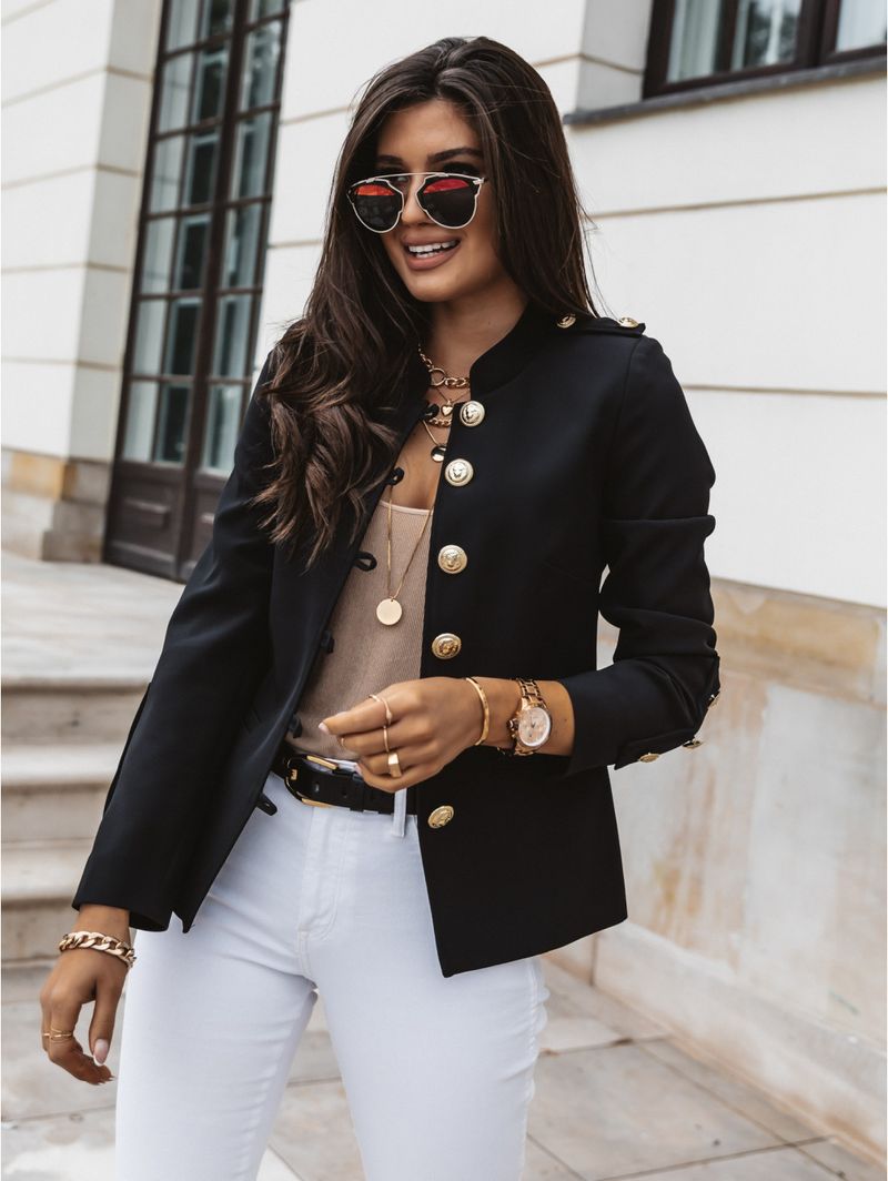 2023 giacca corta blazer da donna a maniche lunghe con petto sottile_voghion.com