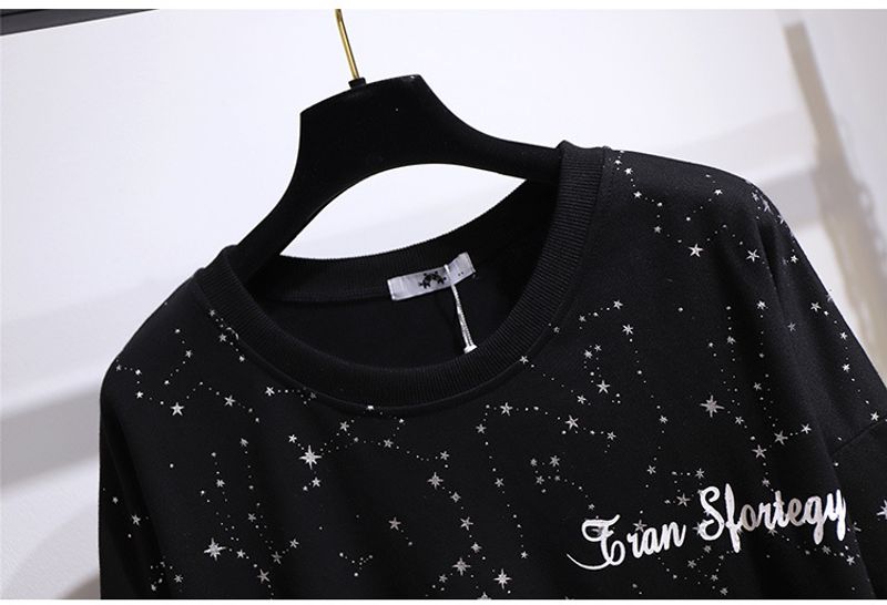 Women's round neck bf lazy style slimming sweatshirt_voghion.com
