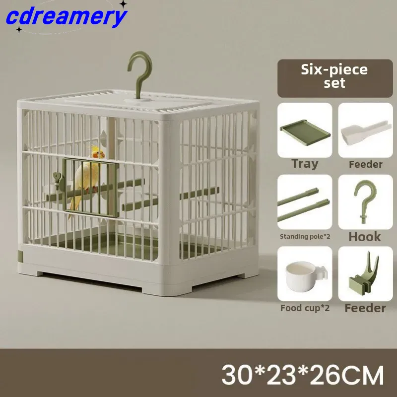 Portable Bird Container Bird Travel Carrier Bird Cage With Handle Large Space Breathable Foldable_voghion.com