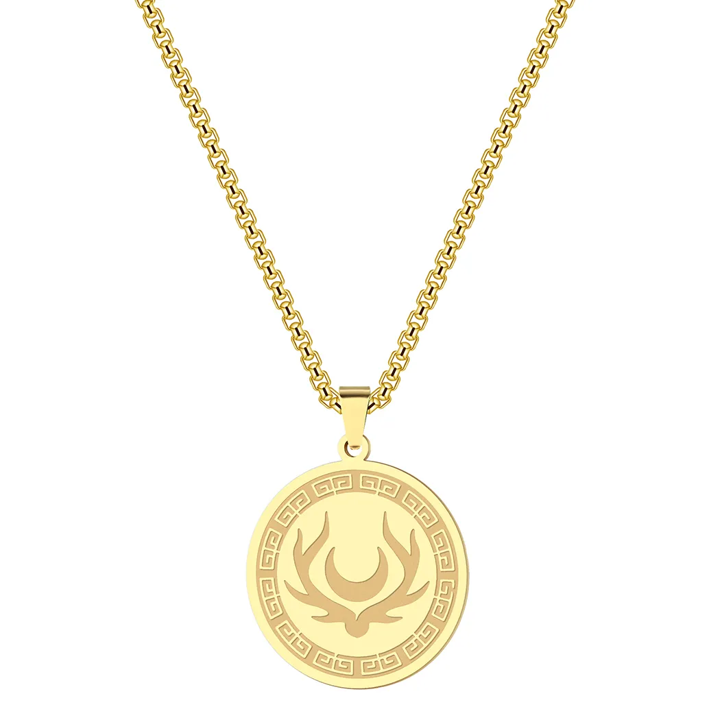 Collana con pendente simbolo dea della luna amuletto donna uomo_voghion.com