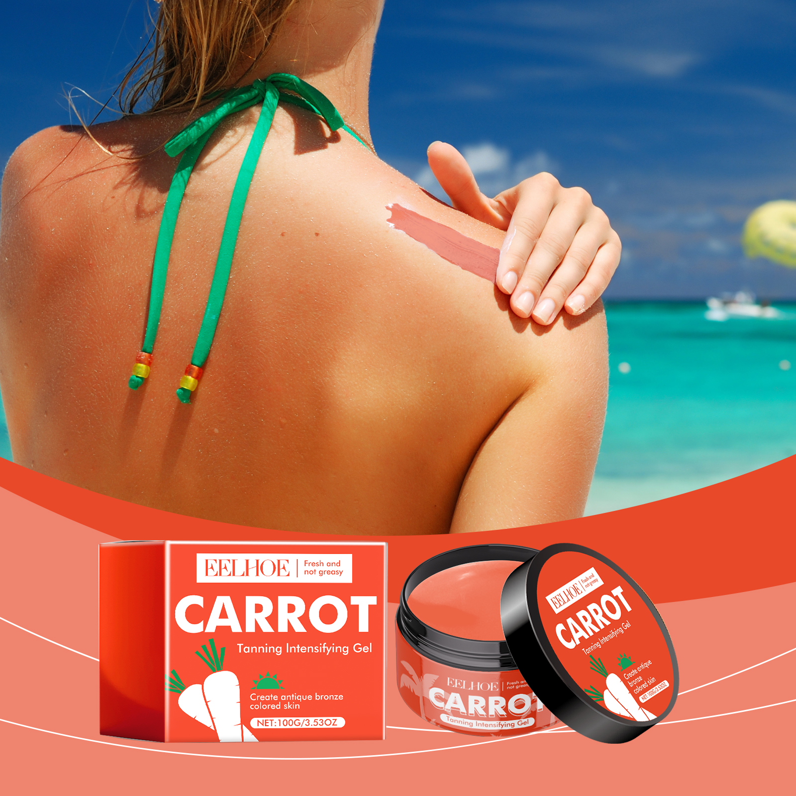 Eelhoe Carrot Black Gel Equalizes Skin Tone And Creates A Healthy Cream For Wheat Skin_voghion.com