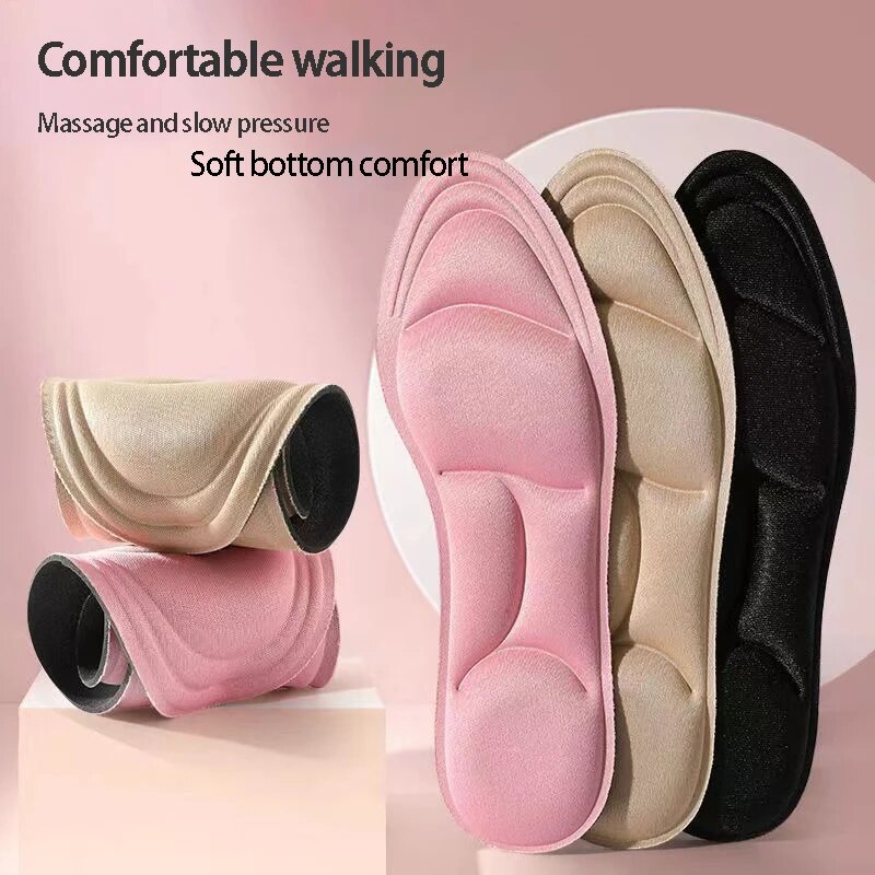 5D Memory Foam Sport Kvinder Mænd Sko Blød åndbar pude Løbe for fodpleje Ortopædiske indlægssåler_voghion.com