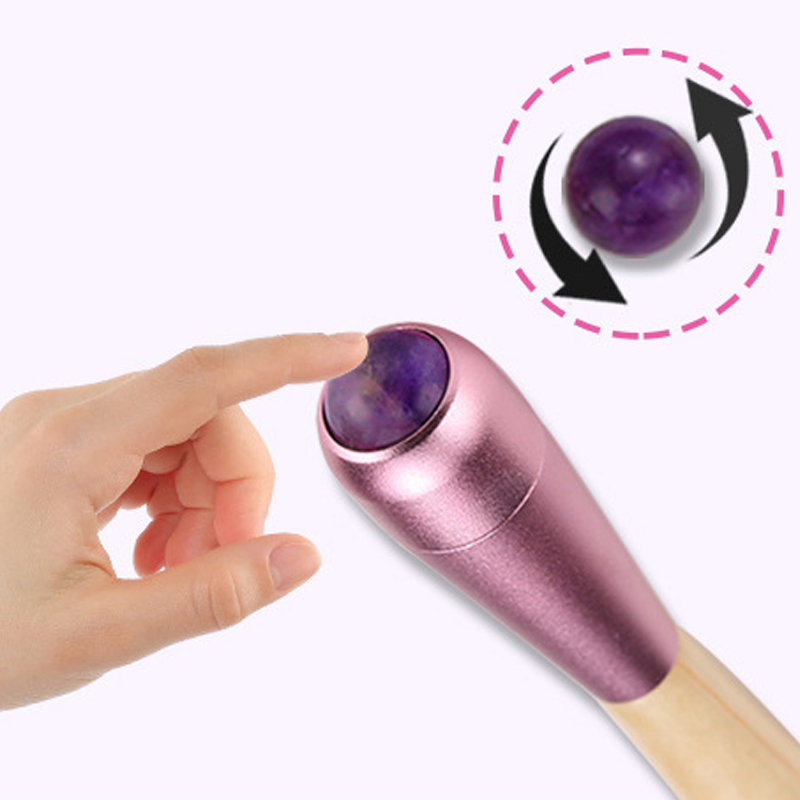 Rullo massaggiatore di giada, rullo massaggiatore di ghiaccio, bastone per la casa, portatile, comodo, adatto per massaggiatore per occhi e viso, strumenti di bellezza, 1 pz._voghion.com