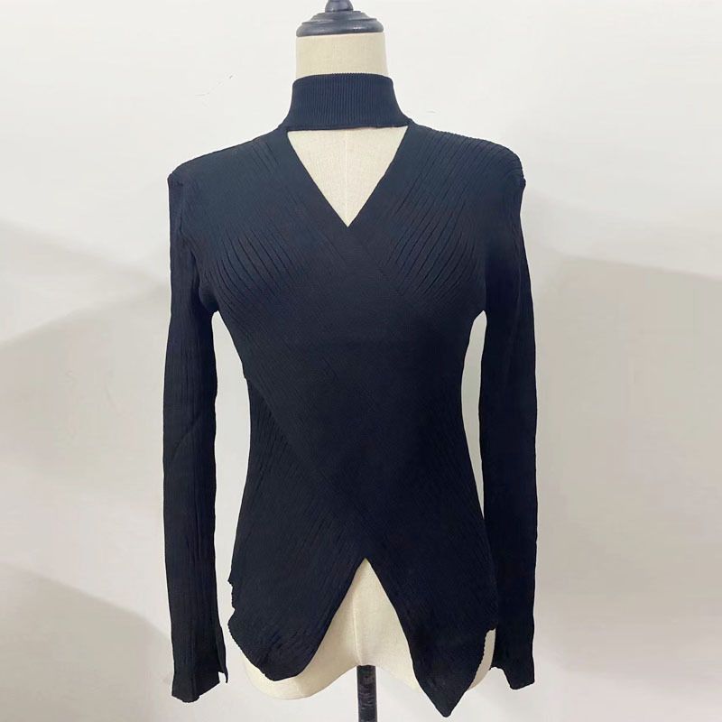 Maglieria da donna con scollo all'americana e scollo a V_voghion.com