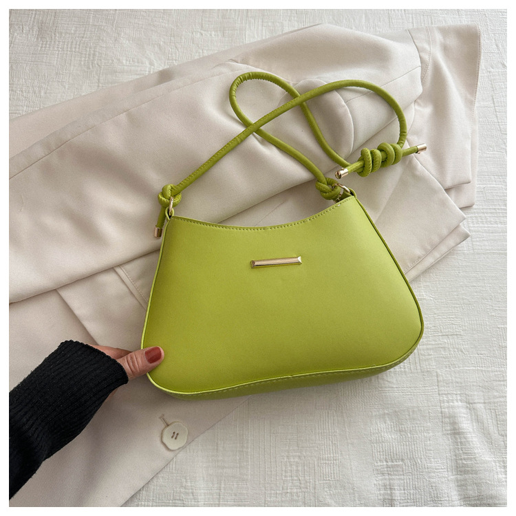 Popular Small Bag Women's Bag 2024 Spring New Versatile Small Square Bag Fashion Candy Color Single Shoulder Underarm Bag_voghion.com