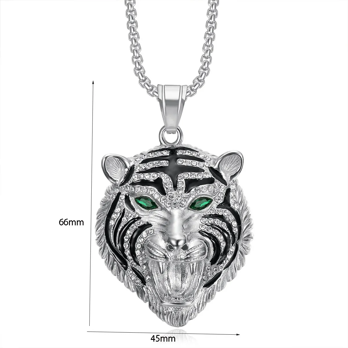 Collana con testa di leone Yobetter Avant-Garde - Accessorio unisex audace che ispira coraggio e stile. Stile hip-pop rock._voghion.com