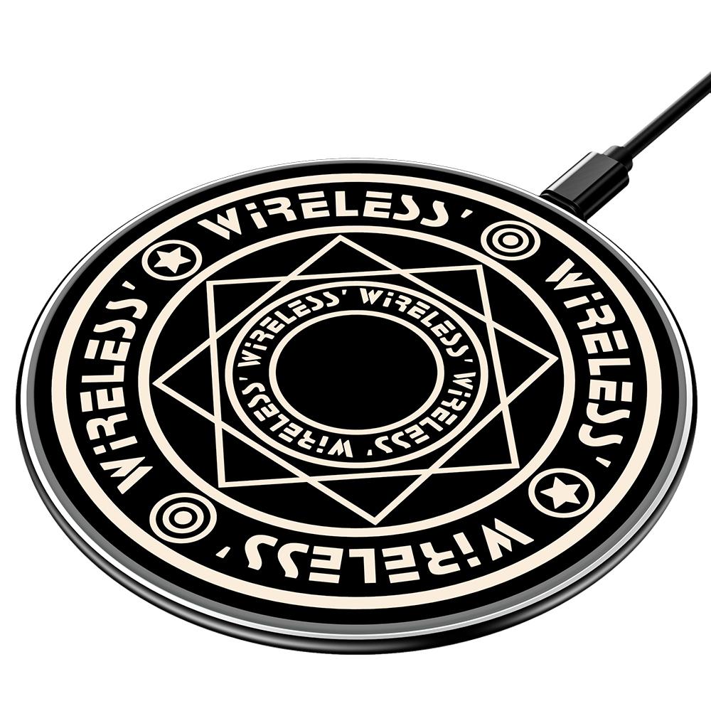 10 W:n LED-langaton latausalusta iPhone 14 13 12 11 Pro Maxille Samsung Xiaomi -puhelimen laturit induktiopikalatausasemalle_voghion.com