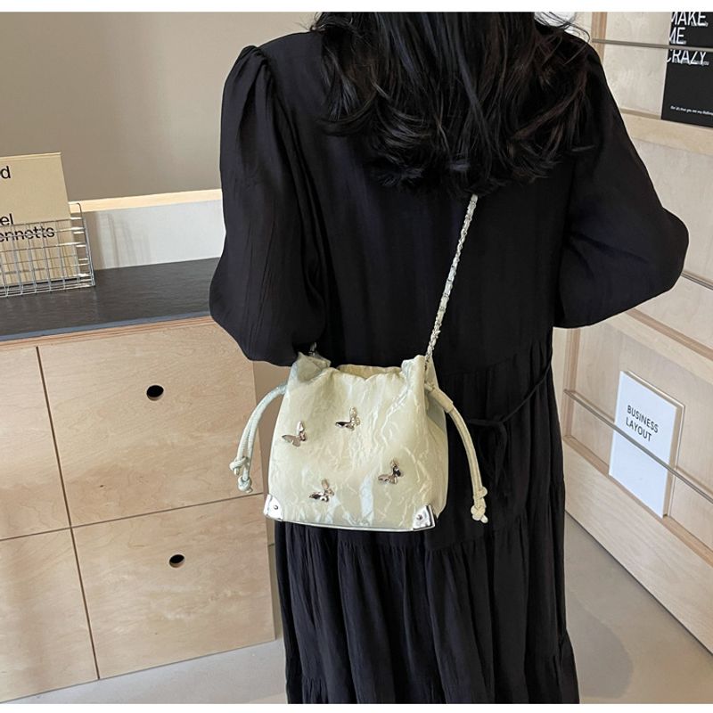 Borsa a mano Super Niche per donna Nuova borsa a secchiello popolare a forma di farfalla, versatile, monospalla, diagonale_voghion.com