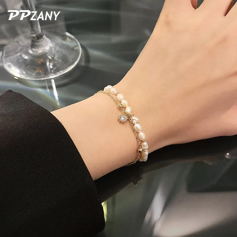 Charme Armbänder Mode Multi Layer Perle Zirkon Gold Farbe Koreanische Schmuck Party Mädchen Elegante Handgelenk Zubehör Für_voghion.com