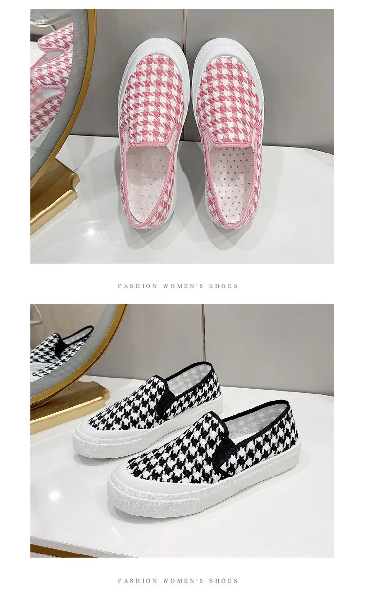 Grube, płócienne, uniwersalne, modne, damskie, wyszczuplające, codzienne i modne, oddychające buty typu board_voghion.com