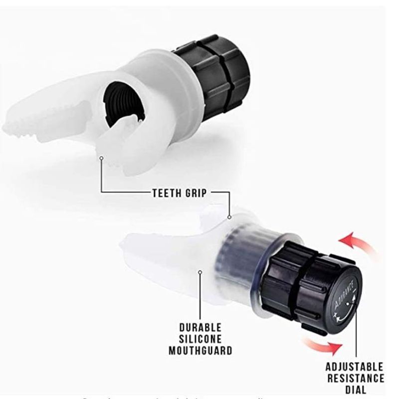 Lung & Fiess Trainer diving silicone mouthpiece ergonomic respirator RMT training_voghion.com