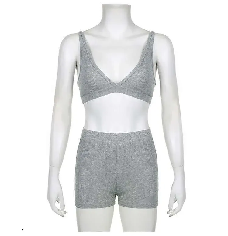 ALL121 Yoga Topp Sweatshorts Hettegenser Tre stk sett Dame Sport Dress Strikket Glidelås Hette Cardigan Sweatshirt Vneck_voghion.com