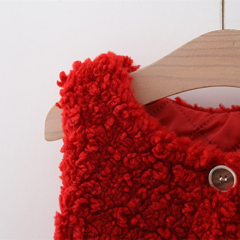Chaleco de peluche para niña, bonito chaleco grueso de conejo de dibujos animados, ropa para niños de alta calidad_voghion.com
