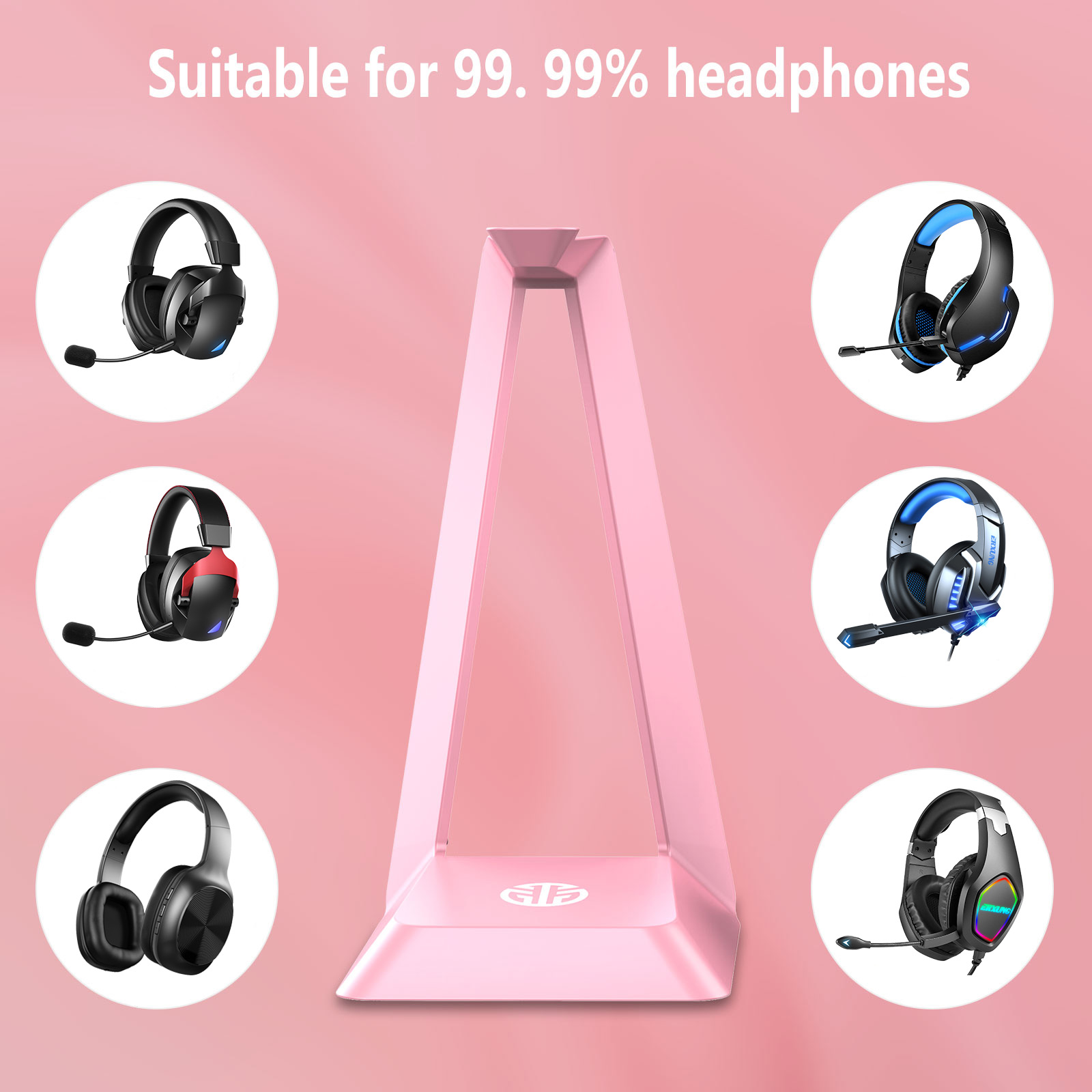 Supporto per cuffie da gioco Supporto per cuffie per tutte le cuffie Accessori per PC da gioco DeskAlloy Supporto per cuffie Rack_voghion.com