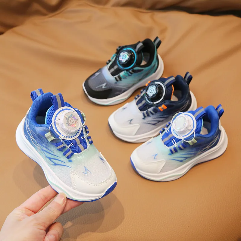 Toddler Sport Spring New Boy Basketball Rotating Buckle Kids Kidsnest Fashion Girl Light Running Trainer Shoes Sizes_voghion.com