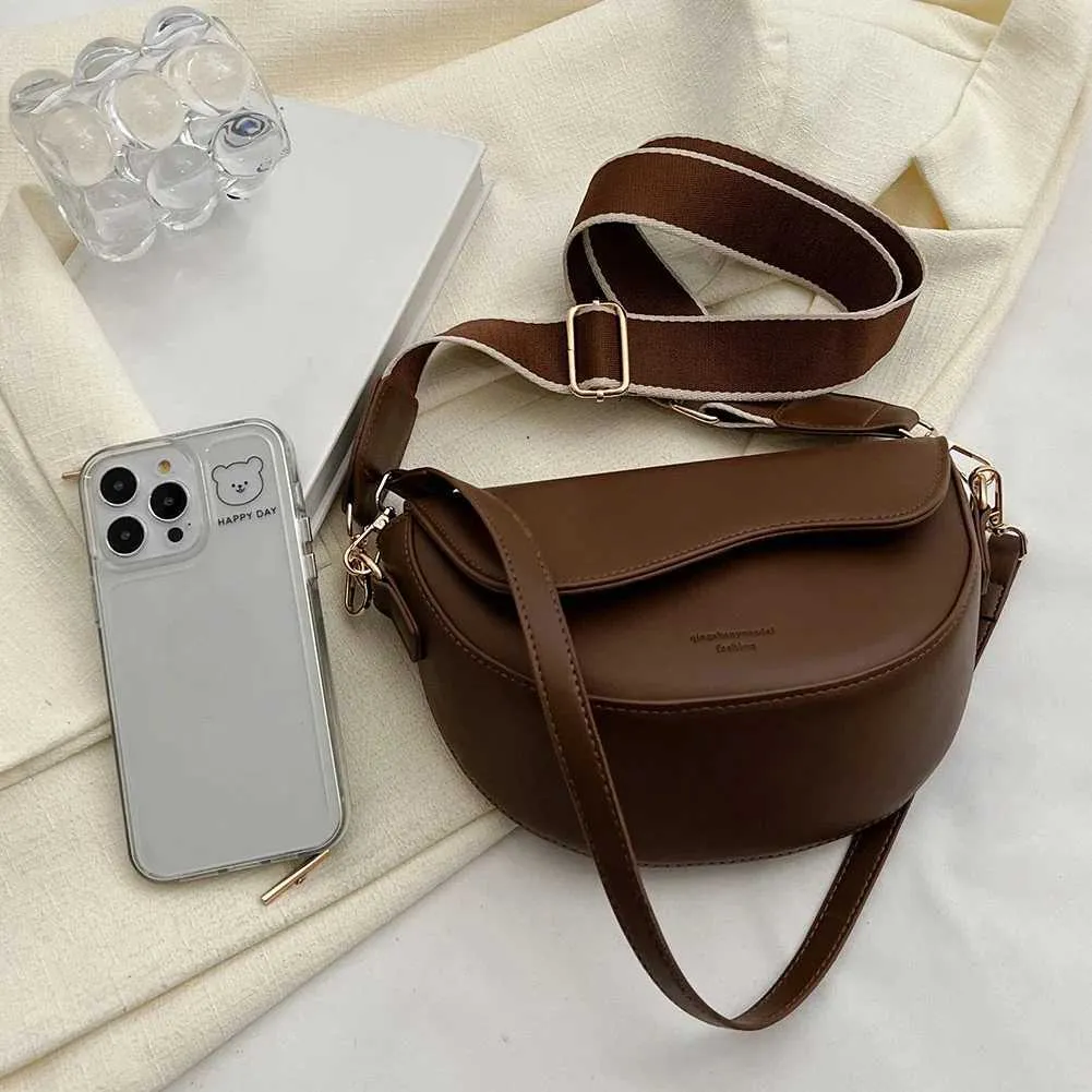 PU Leder Sattel Achselhöhle Taschen für Frauen 2023 Marke Schulter Crossbody Damen Vintage Unterarm Handtaschen Geldbörse Tasche_voghion.com