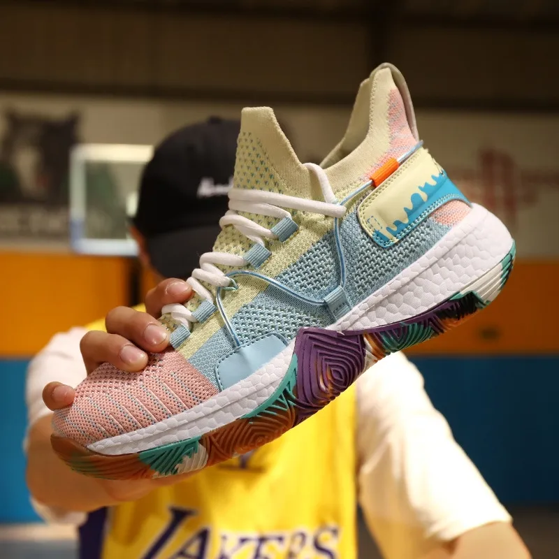 Spedizione gratuita, nuove scarpe da basket da uomo, sportive, alla moda, per giovani, comode e versatili, da corsa e casual._voghion.com