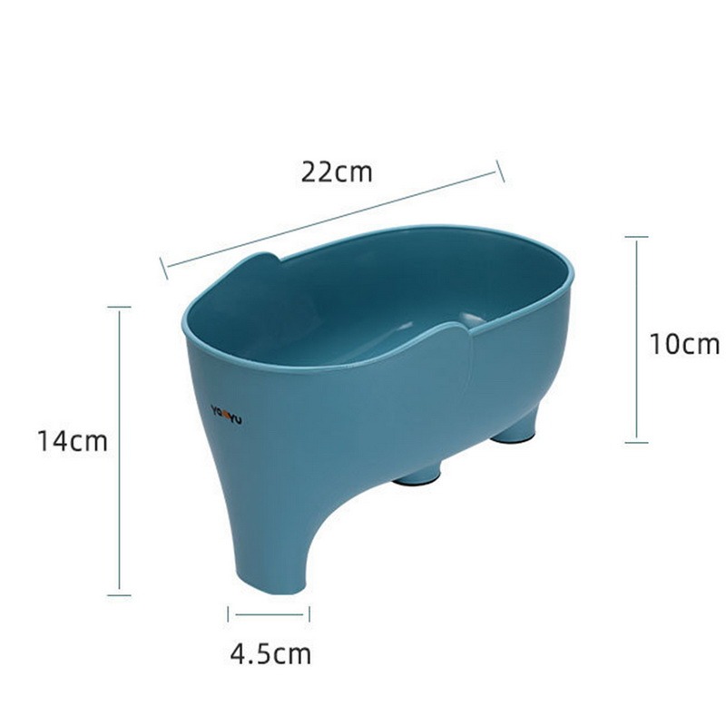 Cestello di scarico elefante Cestello di scarico multiuso per la conservazione in cucina Cestello di scarico per la frutta e la verdura in plastica_voghion.com